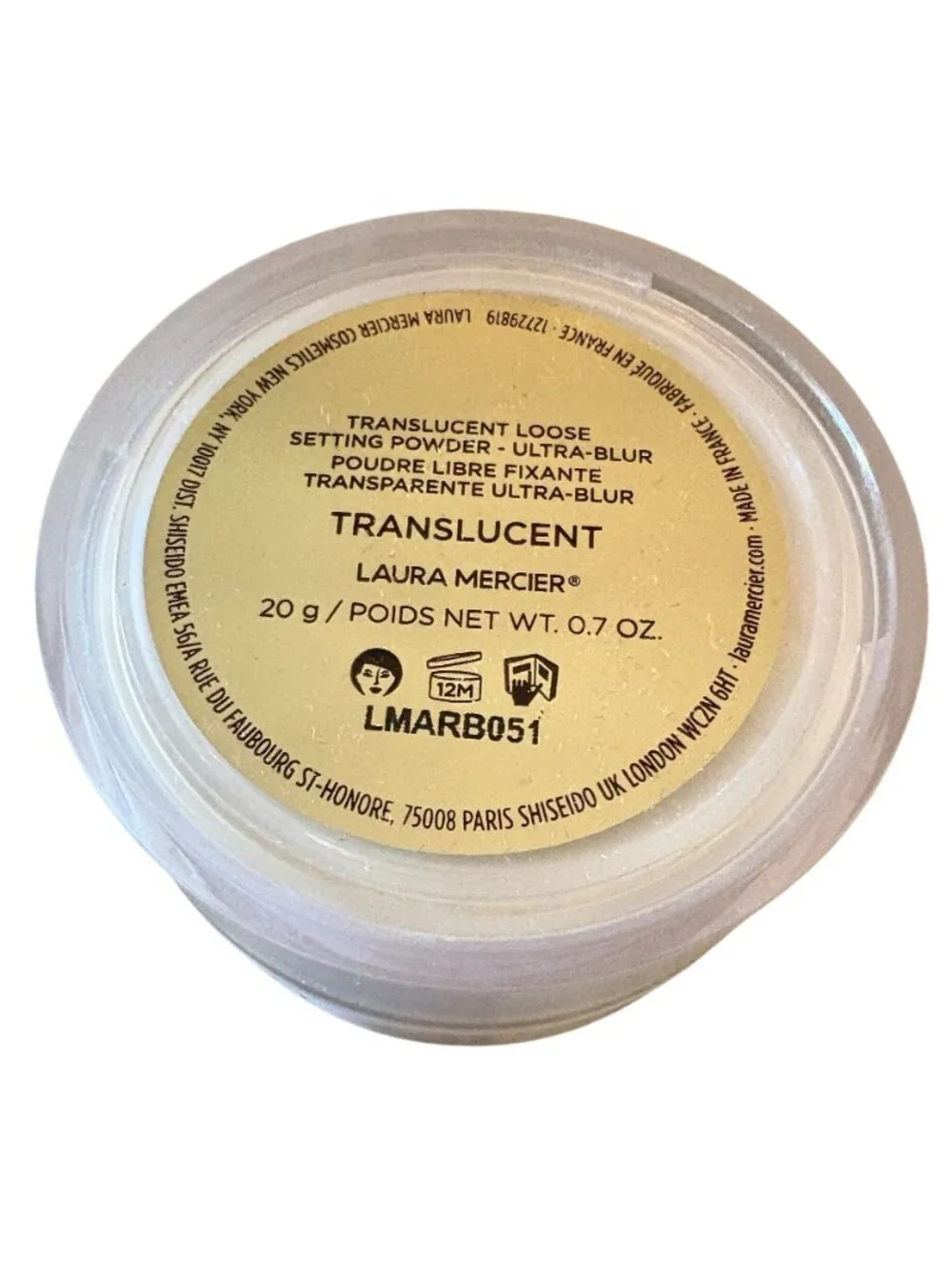 Laura Mercier Translucent Loose Talc-Free Setting Powder Ultra-Blur in Transluce